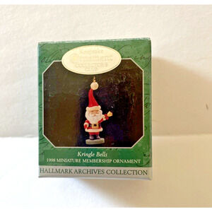 Hallmark Kringle Bells`1998` Miniature Archives Collection Ornament